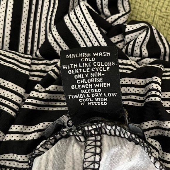 NWOT ROBERT LOUIS XL pin strip high waist wide leg dress pants - Picture 10 of 10